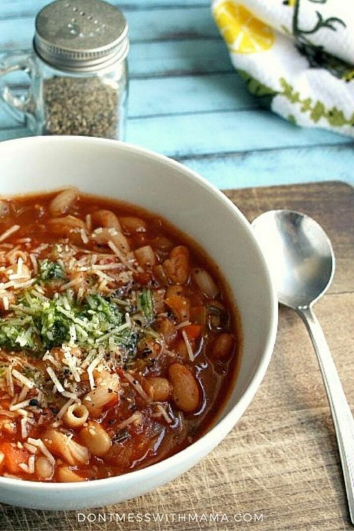 Instant Pot Minestrone Soup.