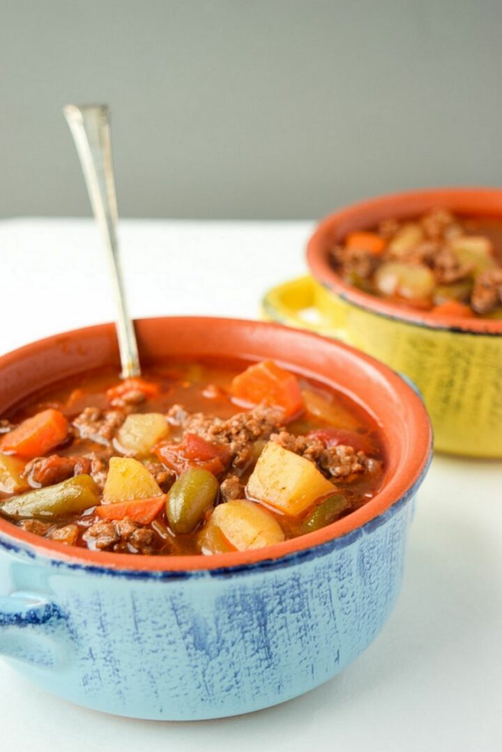 Instant Pot Hamburger Soup.