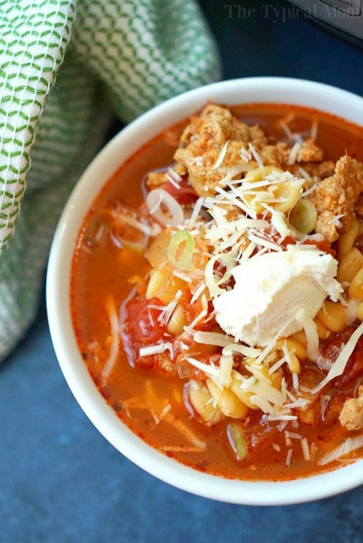 Instant Pot Lasagna Soup.